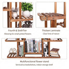 Detail of tier spacing, thickened laminate and multifunctional use as bookshelf